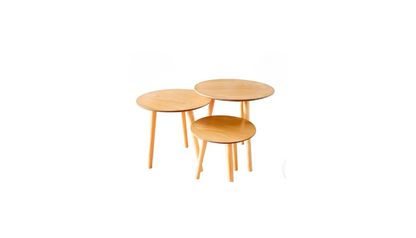 Juego de Mesa de Centro de Madera