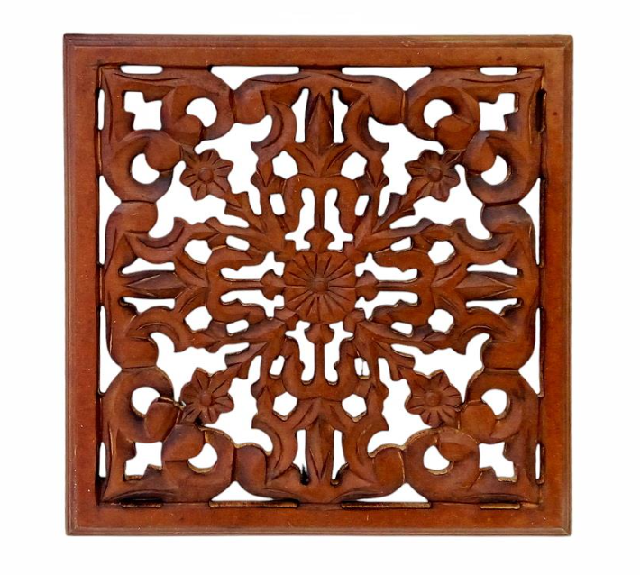 Artesanía Hindú Cuadro de Madera Mandala