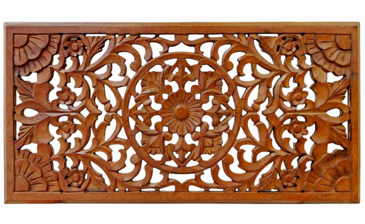 Artesanía Hindú Cuadro Rectangular de Madera