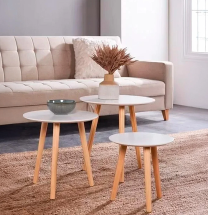 Juego de Mesa de Centro de Madera